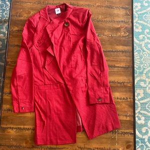 Cabi long red dress jacket, used, great condition size M